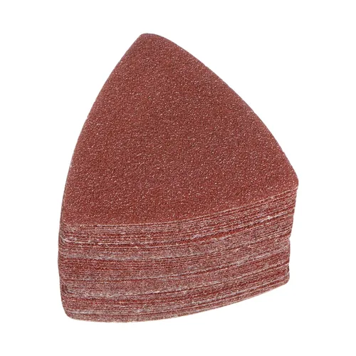 Vista 25 de HARFINGTON 60 piezas de papel de lija triangular de gancho y bucle, 40 granos, almohadillas de lijado de óxido de aluminio de 3-1/8 pulgadas, papel