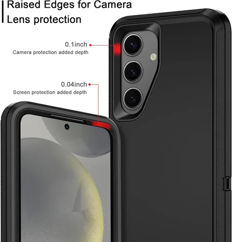 Vista 4 de I-HONVA - Funda para Samsung Galaxy S24 Plus, Galaxy S25 Plus, a prueba de golpes, polvo y caídas, 3 capas, protección para todo el cuerpo