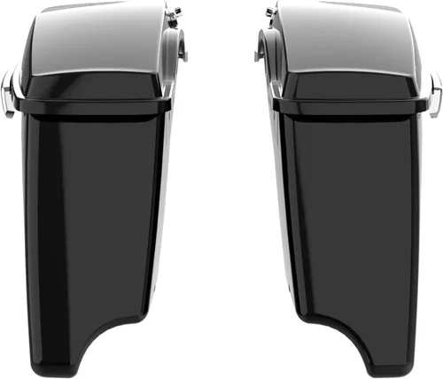 Vista 4 de SLMOTO Bolsas de sillín rígidas extendidas negras vívidas para Harley 2014-2020 Touring Road King FLHR Electra Road Street Glide FLHT FLHX Ultra