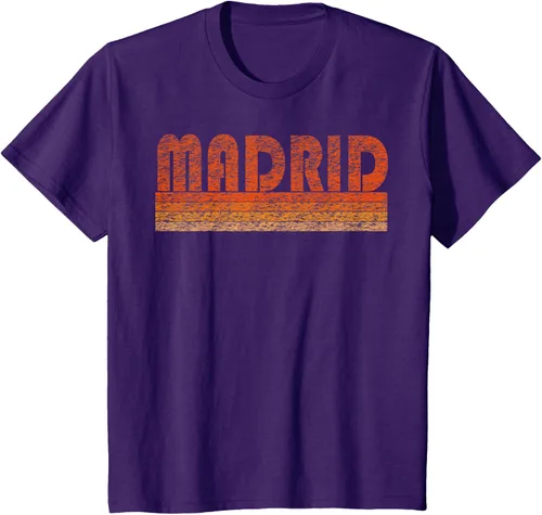 Vista 64 de clásico Retro Madrid playera, hombre 3XL, Asphalt Negro
