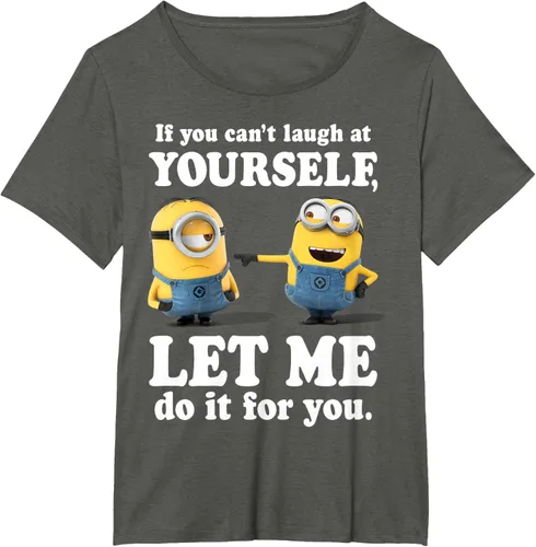 Vista 66 de Camiseta gráfica de Minions de Mi villano favorito: Ríete de ti mismo Negro