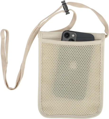 Vista 5 de Boxiki Travel Cinturón de dinero oculto para hombres y mujeres, cintura con bloqueo RFID para pasaporte, cartera y teléfono, seguro y seguro