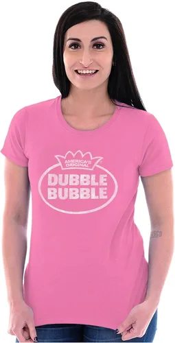 Vista 4 de Vintage Dubble Bubble Original Logo Womens T Shirt Ladies Tee