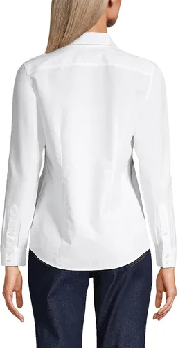 Vista 2 de Lands' End Women's Wrinkle Free No Iron Button Front Shirt