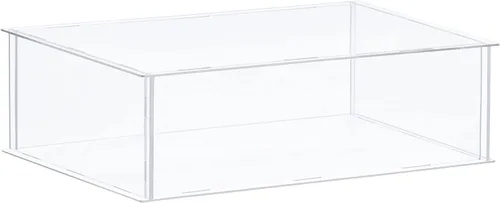 Vista 13 de MECCANIXITY Vitrina de acrílico Caja de plástico transparente montar escaparate a prueba de polvo 14x6.3x4.1 pulgadas para artículos coleccionables