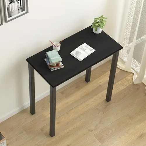 Vista 4 de Need Escritorio pequeño para computadora de 31-1/2 pulgadas, resistente y resistente, escritorio para espacios pequeños y mesa de estudio