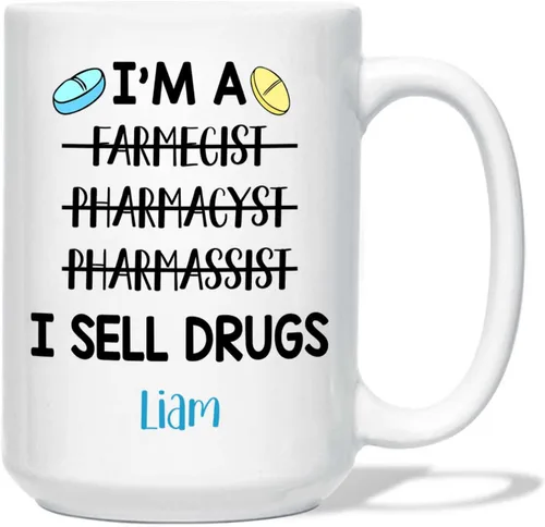 Vista 8 de This Is What An Awesome Pharmacist Looks Like taza, taza de farmacéutico personalizada, taza de café farmacéutico para farmacéutico, taza