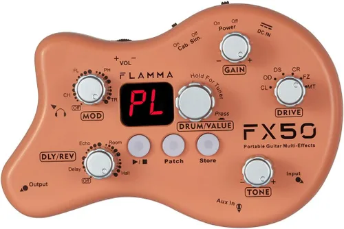 Vista 10 de Pedal de efectos múltiples para guitarra FLAMMA FX100 con 55 modelos de amplificador 151 efectos integrados 80' Looper 40 máquina de ritmos 10