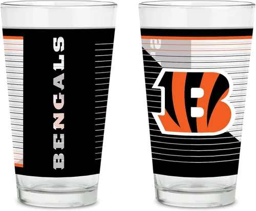Vista 23 de Rico Industries NFL Football Main - Juego de 2 vasos clásicos de 16 onzas con logotipo impreso digitalmente, apto para lavavajillas NFL Football