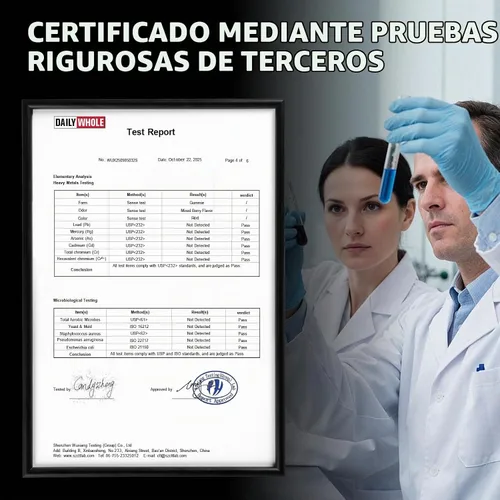 Vista 2 de Gomitas de monohidrato de creatina 12 en 1 complejo para mujeres y hombres Rojo