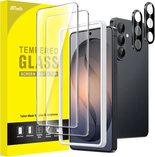 Vista 21 de JETech - Protector de pantalla para Samsung Galaxy S20 FE de 6.5 pulgadas con protector de lente de cámara, película de vidrio templado, compatible