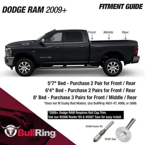 Vista 4 de Bull Ring Anclas de amarre retráctiles para cajuela de camioneta para Dodge RAM 2009+, Toyota Tundra CrewMax 2014-24, Hyundai Santa Cruz 2022-24, se