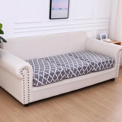 Vista 233 de hyha Fundas de cojín de sofá estampadas, fundas de sofá florales lavables para sofás con 2 cojines, fundas de cojín de patrón elástico para muebles