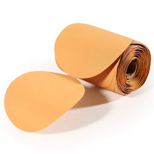 Vista 18 de SPEEDWOX Rollo de papel de lija de grano 60, discos de lija redondos de 6 pulgadas, parte trasera adhesiva PSA, parte trasera adhesiva, sin