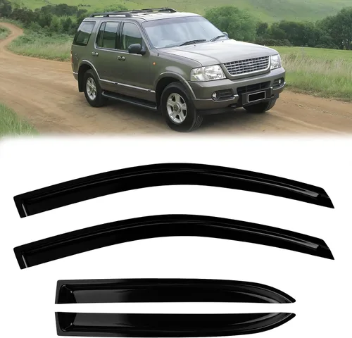 Vista 37 de Protectores de lluvia de ventana para Ford F150 SuperCab 2004-2014 2 piezas deflector de ventana para 09-14 F-150 con 2 puertas delanteras