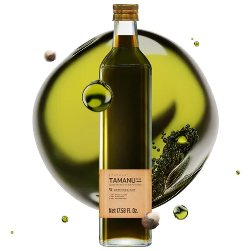 Vista 11 de Aceite de tamanu Sin productos químicos Aroma natural Sin refinar, crudo, prensado en frío, solidifica en invierno Origen indio orgánico