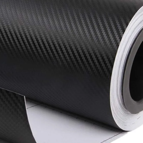Vista 6 de Lámina de vinilo de fibra de carbono de 12 x 78 pulgadas, rollo adhesivo de liberación de aire para automóvil, camión, Art Deo (Bnegro)