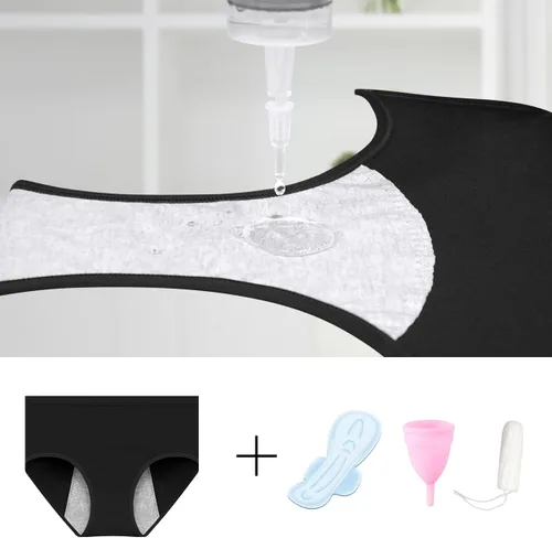 Vista 3 de OLIKEME Ropa interior de algodón para mujer, ropa interior suave para mujer, bragas cómodas y transpirables para mujer
