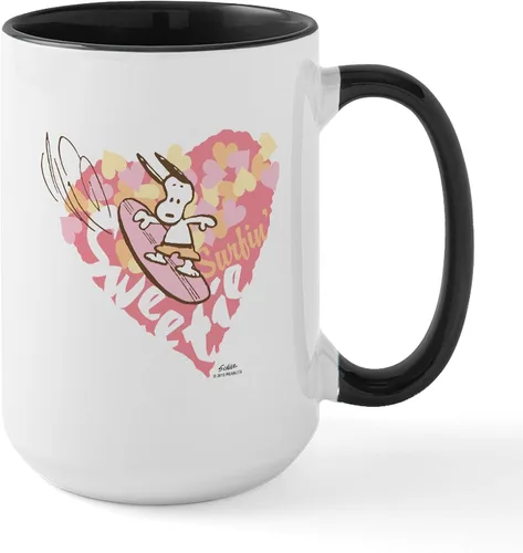 Vista 98 de CafePress SNOOPY Joe Cool - Taza de café de cerámica (15.0 fl oz)