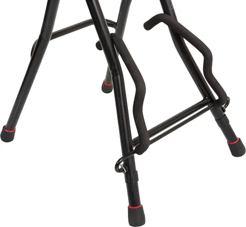 Vista 9 de Gator Frameworks Silla plegable para guitarra con asiento acolchado y colgador de guitarra montado en la parte trasera, (GFW-GTRSTOOL)