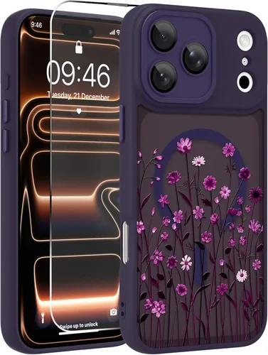 Vista 18 de OOK Funda magnética para iPhone 11 [compatible con MagSafe] Funda delgada mate translúcida negra para iPhone 11, funda protectora de lente de Negro
