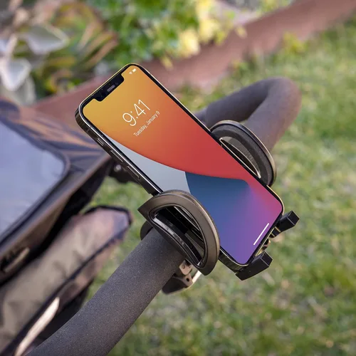 Vista 4 de Scosche HFBM01 Handleit Soporte de teléfono para manillar de bicicleta con soporte universal para dispositivos móviles compatibles, ajustable