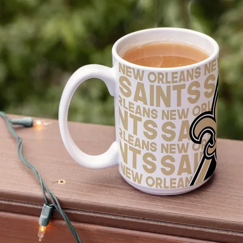 Vista 66 de Rico Industries NFL Football San Francisco 49ers - Taza de café de cerámica blanca de 15 onzas para fanáticos de la NFL