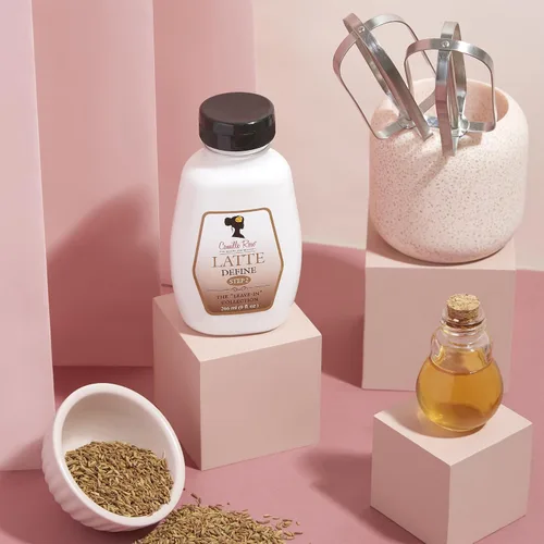 Vista 3 de Camille Rose - Acondicionador sin enjuague, Latte Define – Crema de peinado + tratamiento capilar para cabello seco y dañado, desenredante, control