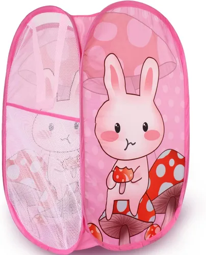 Vista 13 de Bolsa de almacenamiento de ropa sucia plegable tierna con imágenes (3)
