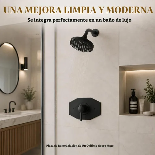 Vista 4 de [Usado] Westbrass A502-62 - Placa de remodelación de un orificio para válvulas de bañera y ducha de un solo mango Moen y Delta, 13 x 7-1/2 pulgadas