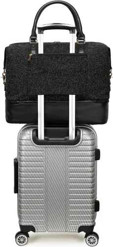 Vista 9 de CAMTOP Bolso de viaje para mujer con funda de equipaje y compartimento para zapatos