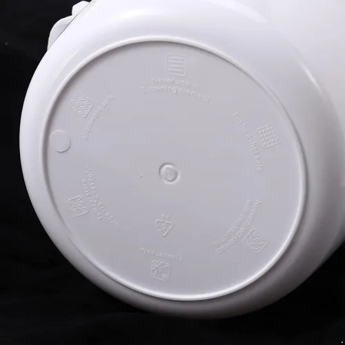 Vista 2 de Freebily Olla de arroz portátil para microondas de grado alimenticio PP con paleta de arroz espesar multifuncional olla de vapor de alimentos
