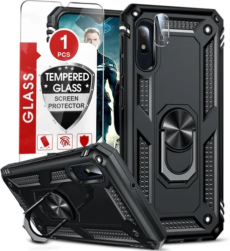 Vista 35 de LeYi Funda para Moto G Stylus 2022 4G (no compatible con 5G), funda para Moto G Stylus con 2 protectores de pantalla, funda protectora de grado Oro