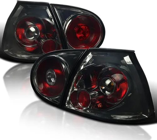Vista 10 de SPEC-D TUNING JDM - Luces traseras negras compatibles con Volkswagen Golf MK5 GTI Rabbit R32 2006-2009, conjunto de par izquierdo + derecho