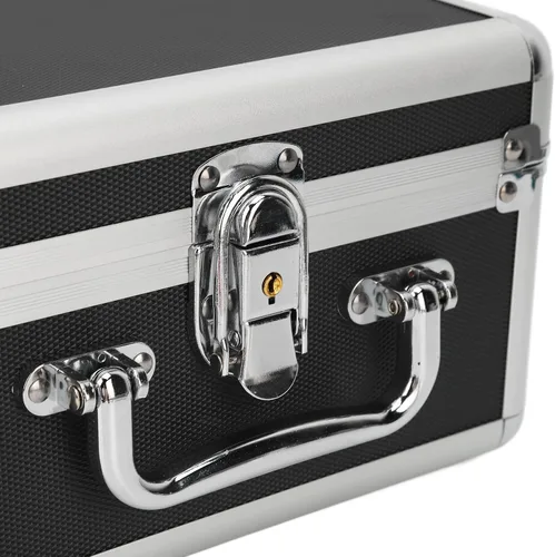 Vista 5 de Caja de almacenamiento de disco duro de 2.5 pulgadas, 20 bahías, caja de protección de disco duro de 2.5 pulgadas, funda de disco duro con mango