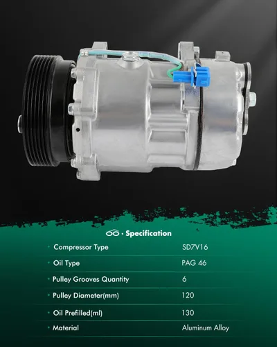 Vista 8 de SCITOO Compresor de CA para 1993-2002 para Volkswagen para Cabrio para Golf para Jetta para Passat 1.8L 1.9L 2.0L