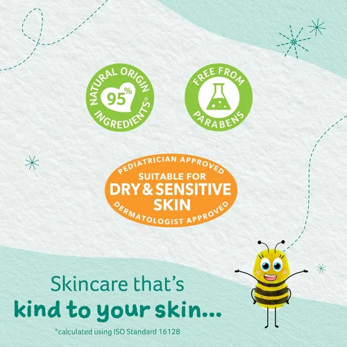 Vista 4 de Childs Farm, OatDerma Baby Wash, sin fragancia, limpia y calma suavemente, adecuado para recién nacidos con piel seca, propensa al eczema, sensible