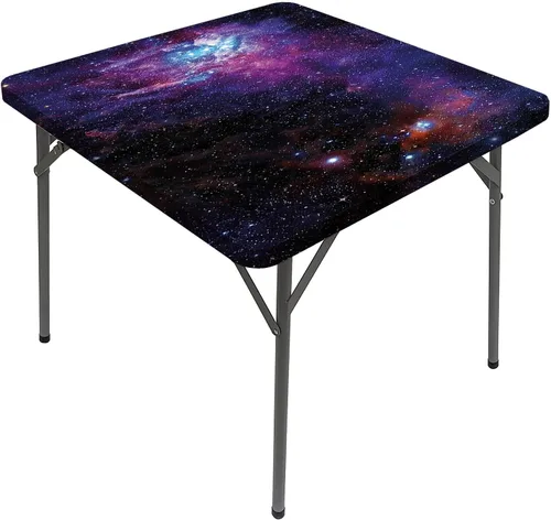 Vista 14 de Mantel cuadrado con diseño de galaxia y espiral, diseño de planeta y espiral, para mesa de 24 x 24 pulgadas, para restaurantes, picnic, patio