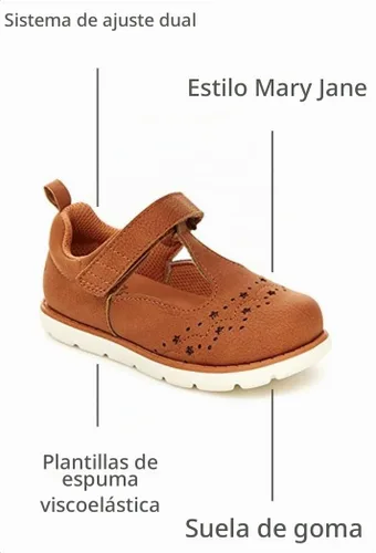 Vista 3 de Stride Rite 360 Chicas Lacey Canela