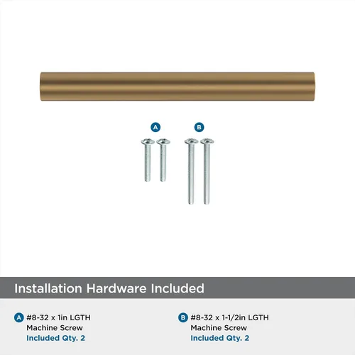 Vista 3 de Amerock Versa 3-3/4 pulgadas (96 mm) de centro a centro Bronce champán Manija de gabinete - paquete de 10 unidades 3-3/4 inch (96mm)