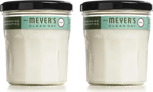 Vista 20 de Mrs. Meyer's Vela aromática de soja para aromaterapia, 35 horas de tiempo de combustión, hecha con cera de soja y aceites esenciales, edición