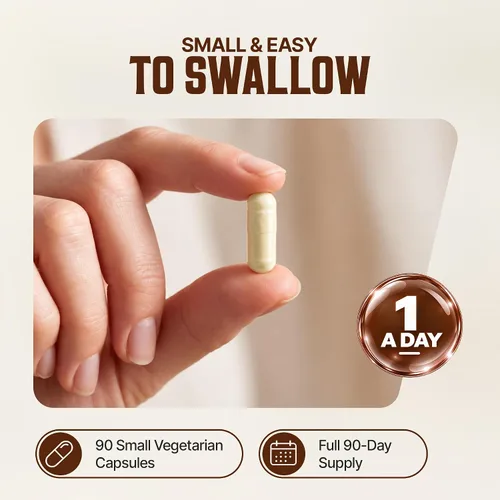 Vista 5 de Benfotiamina 25mg - Suplemento de vitamina B1 biodisponible - 90 cápsulas veganas - Vegano, sin OMG