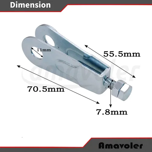 Vista 2 de Ajustador de tensor de cadena, accesorio de mercado de accesorios para Yamaha Raptor 350, Warrior 350, Blaster 200, Breeze, Banshee 350, Grizzly