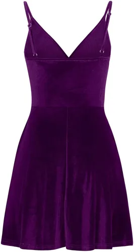 Vista 5 de Vestidos casuales de verano para mujer para la playa para fiesta de noche sexy de corte bajo cuello en V vestidos casuales