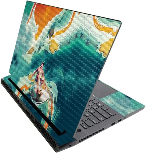 Vista 355 de MightySkins - Skin brillante con purpurina para Alienware M17 R3 (2020) y M17 R4 (2021) - Diversión de los años 90 Acabado duradero con purpurina