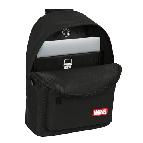 Vista 3 de Mochila para Portátil Marvel 14,1'' Negro