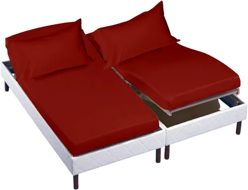Vista 13 de Cottingon Juego de sábanas cortas de 4 piezas para caravana tamaño Queen, 100% algodón egipcio de fibra extra larga premium, juego de sábanas suaves