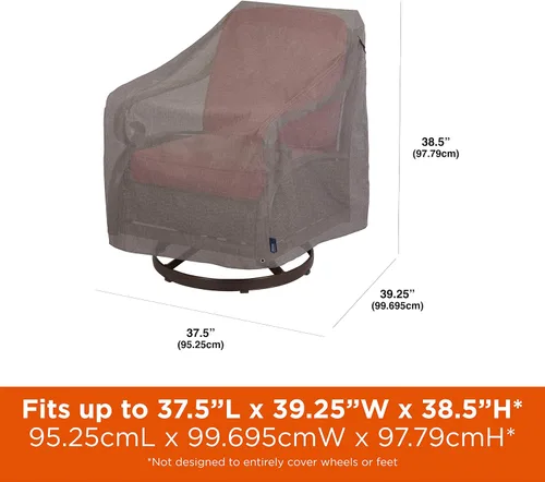 Vista 2 de Modern Leisure Garrison - Funda giratoria para silla de patio, tela resistente a la intemperie, protección de muebles de exterior, perfecta