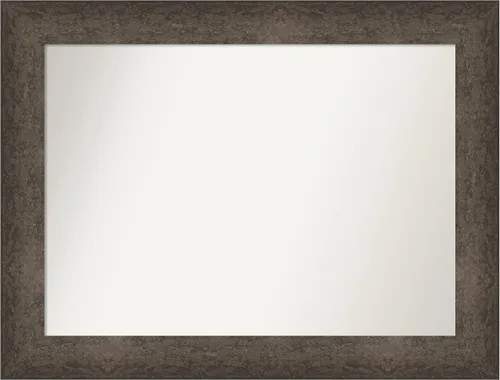 Vista 821 de Amanti Art Espejo de pared personalizado no biselado (25 x 25 pulgadas), marco de bronce acentuado, varios tamaños personalizados, espejo de baño