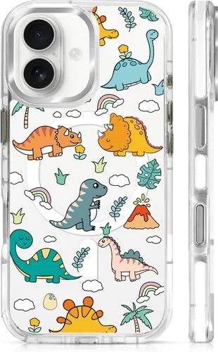 Vista 72 de Funda para iPhone 13 Pro, transparente con bonito patrón de tiburón azul, compatible con Magsafe funda protectora suave para mujeres y niñas (blanco)